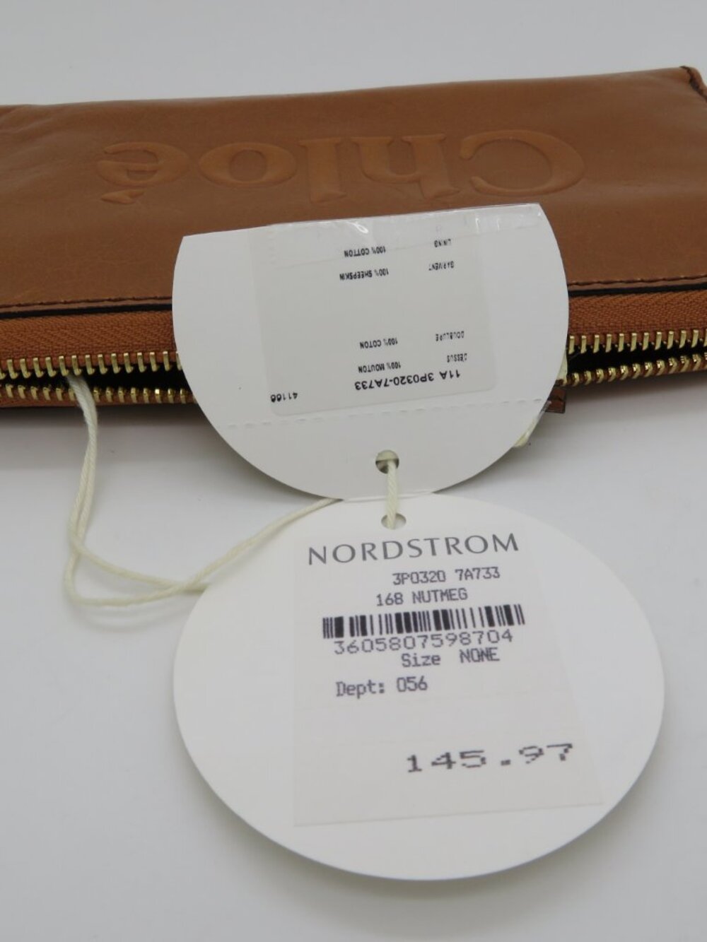 Chloé Nutmeg Brown Sheepskin Leather Wallet - Picture 10 of 16